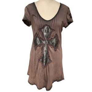 Women's Short Sleeve Cross Graphic Tee